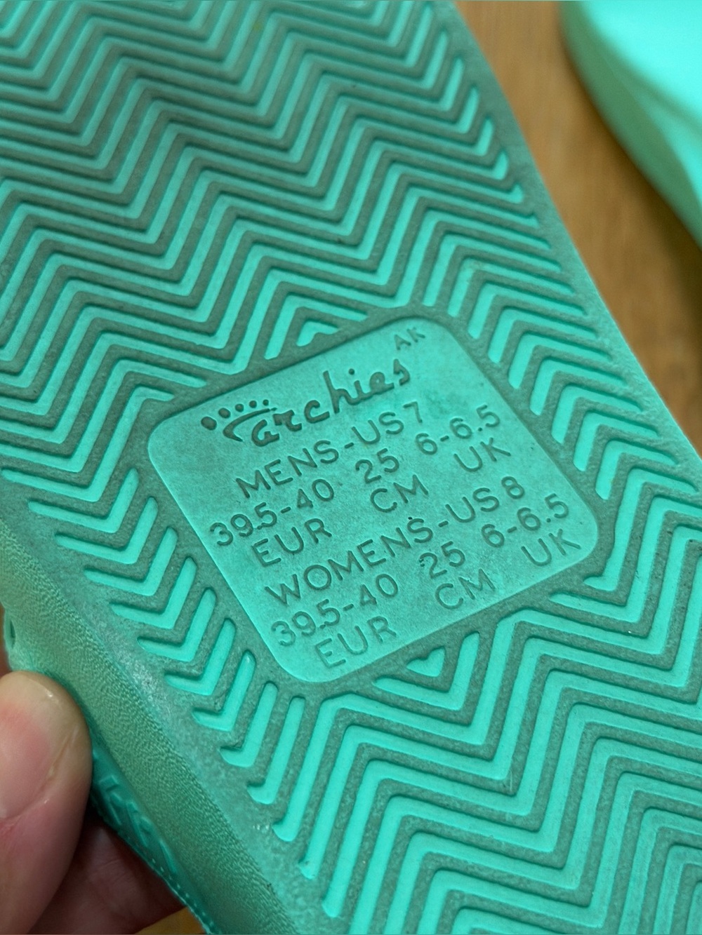 Archies 8 Mint Arch Support Flip Flops - Picture 5 of 7